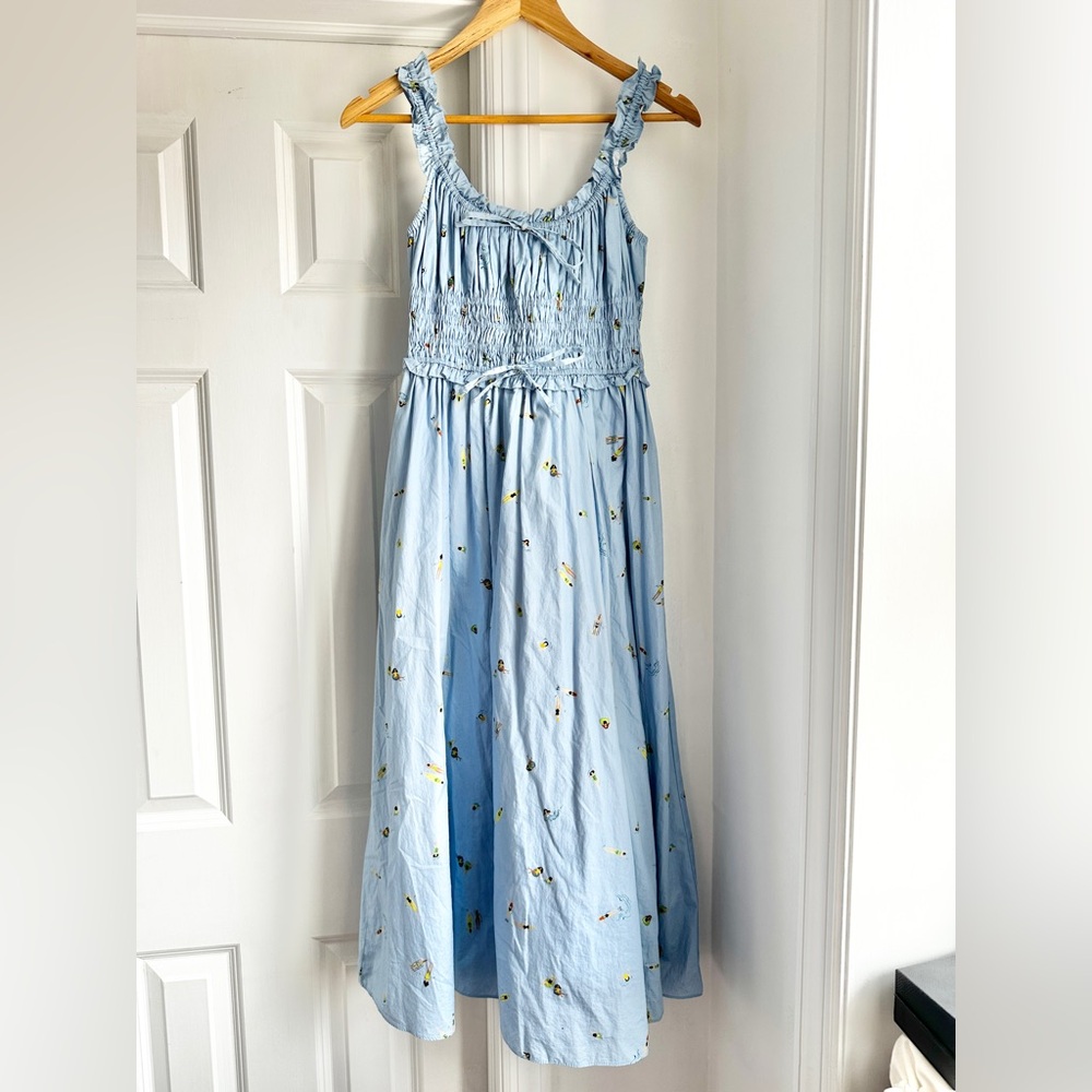 Anthro En Saison Zoey Swimmers Midi Dress - Picture 3 of 8